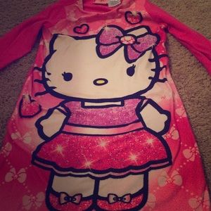 Size (5T) Toddlers Hello Kitty Night Gown